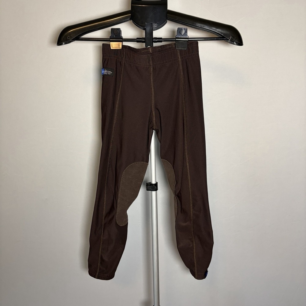 Irideon Kids Youth Small Unisex Equestrian Horse Back Riding Pants Grip Brown
